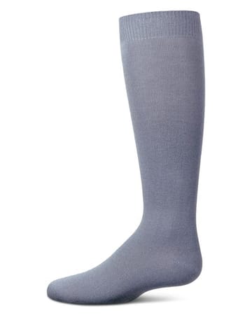 Memoi Kids Basic Soft Rayon from Bamboo Knee High Socks Dark Gray - Mk-6266