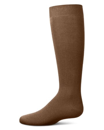 Memoi Kids Basic Soft Rayon from Bamboo Knee High Socks Dark Gray - Mk-6266