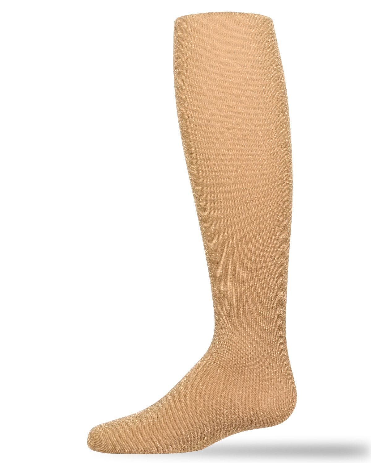 Memoi Girls Metallic Shimmer Opaque Tights - Mk-711