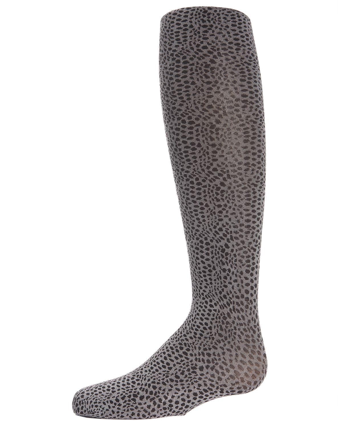 Memoi Girls Leaping Leopard Opaque Nylon Tights - Mk-712