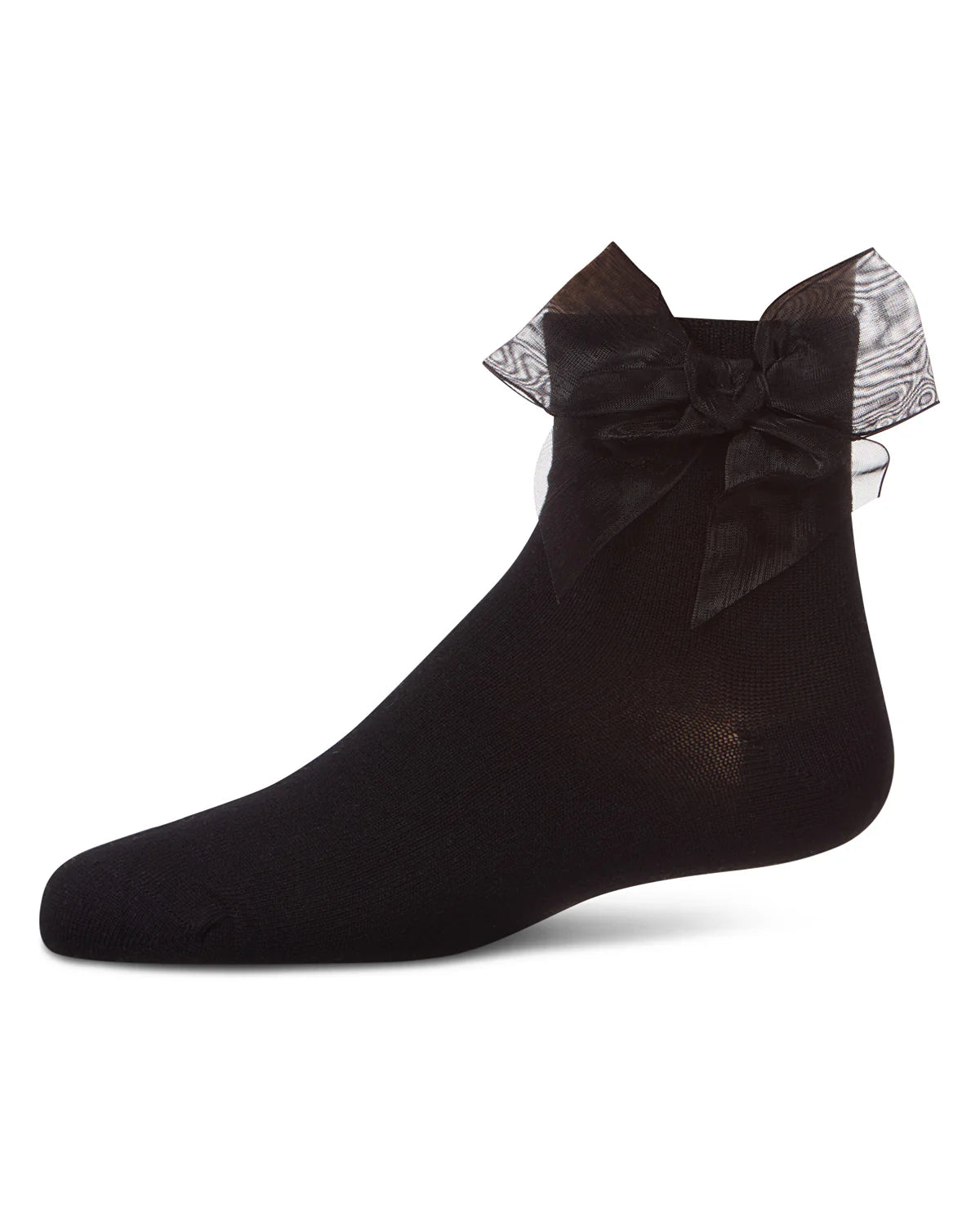 Memoi Girls Tulle Bow Anklet Socks - Mkf-1009