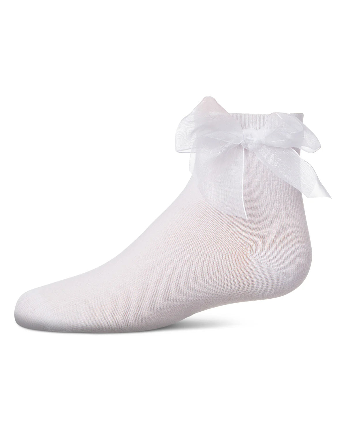 Memoi Girls Tulle Bow Anklet Socks - Mkf-1009