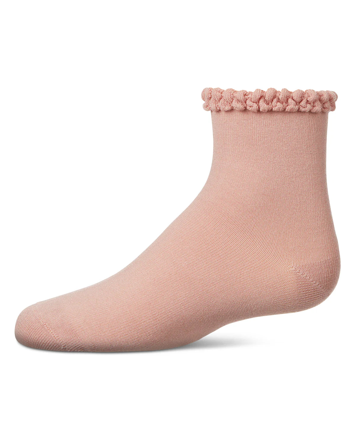 Memoi Girls Bubble Stitch Welt Anklet Socks - Mkf-1010