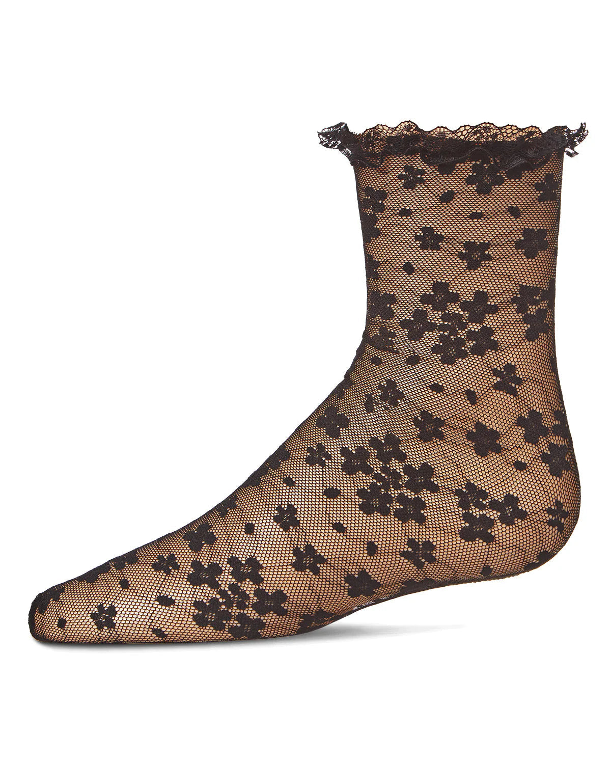 Memoi Girls Lace Anklet Socks - Mkf-1011