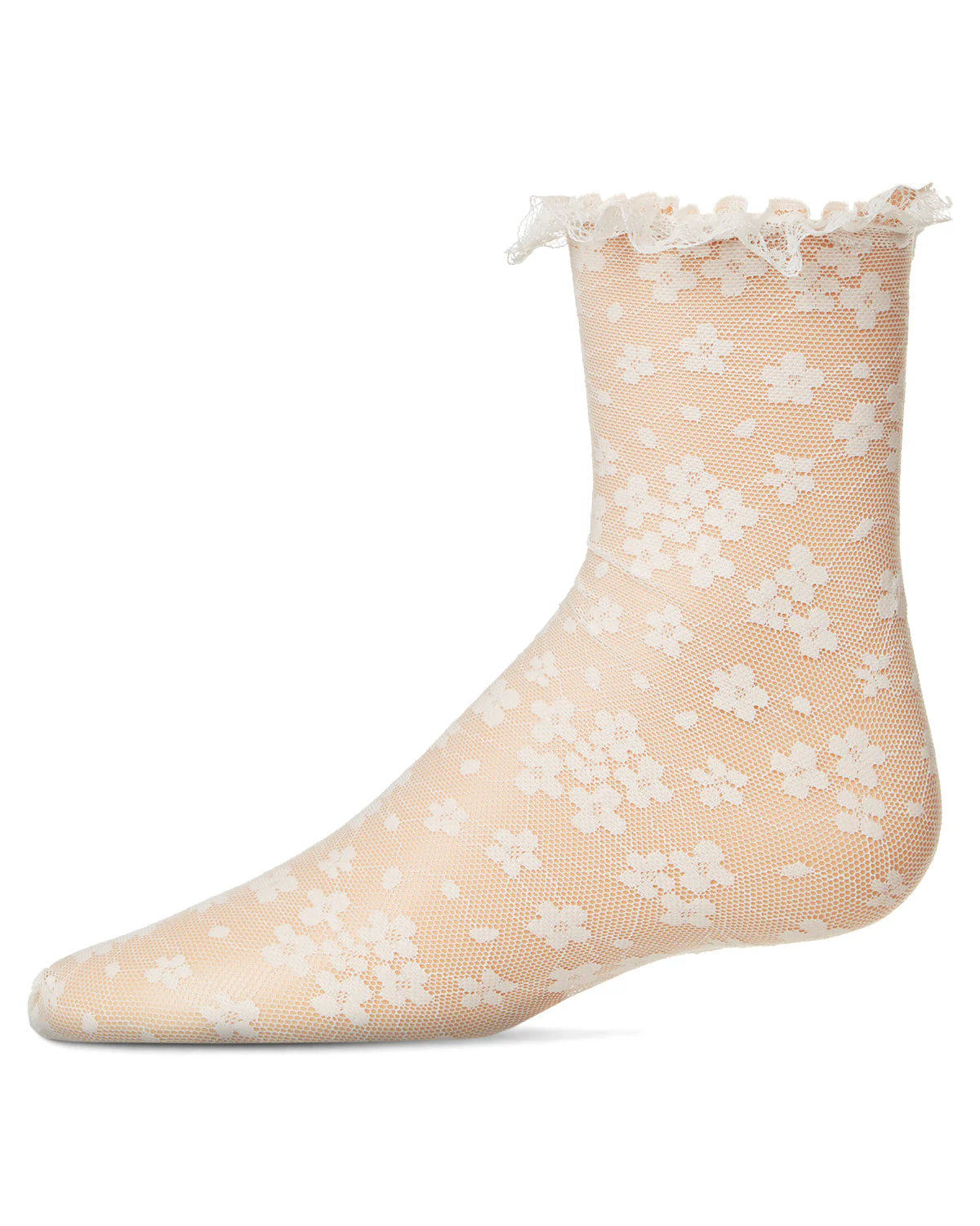 Memoi Girls Lace Anklet Socks - Mkf-1011