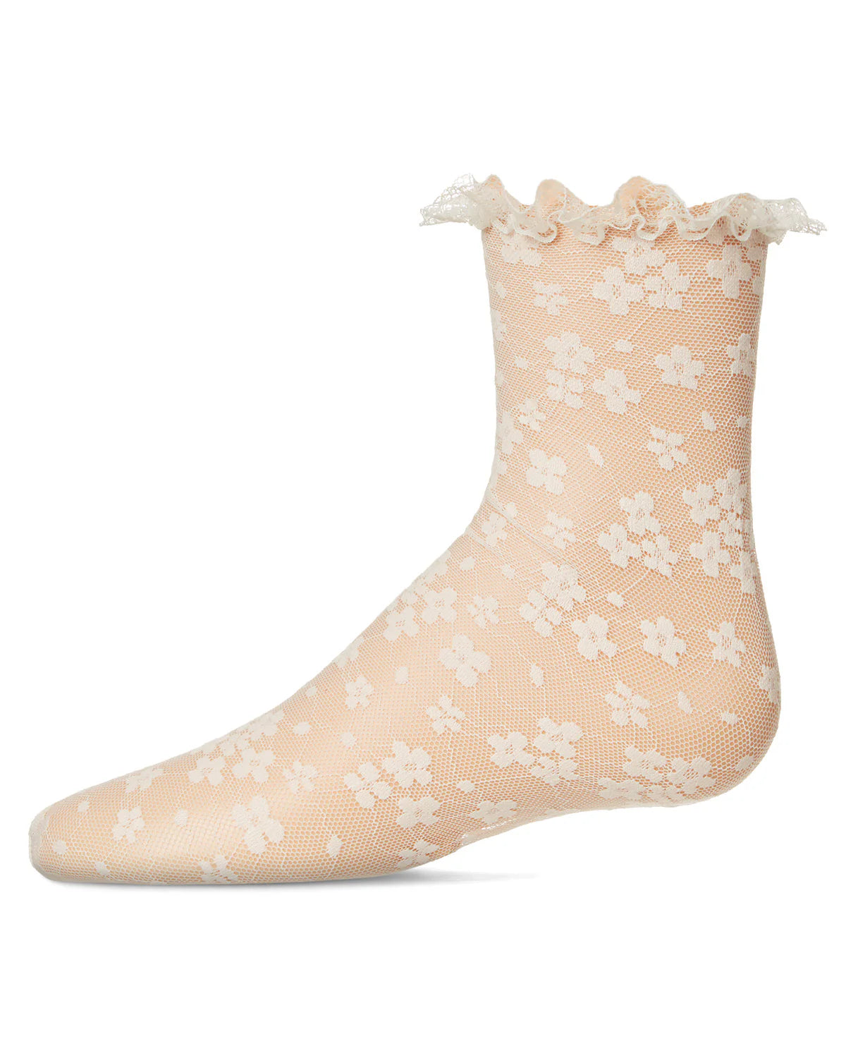 Memoi Girls Lace Anklet Socks - Mkf-1011