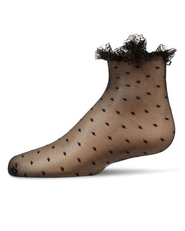 Memoi Lace Dot Anklet - MKF-1013