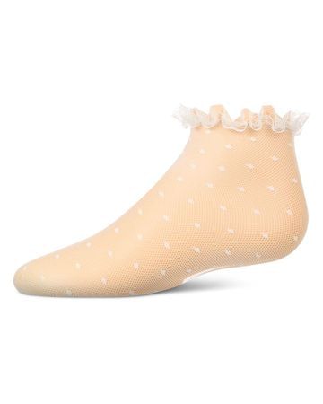 Memoi Lace Dot Anklet - MKF-1013