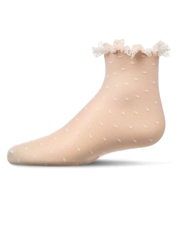Memoi Lace Dot Anklet - MKF-1013