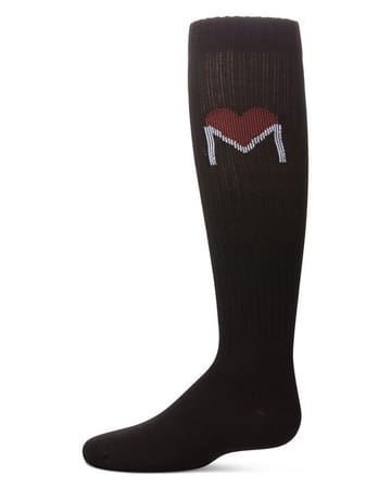 Memoi Girls M Heart Knee High Socks - Mkf-11585