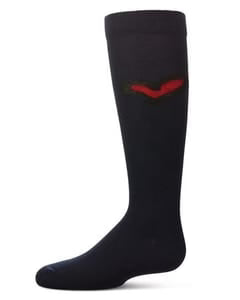Memoi Girls Outline Heart Knee High Socks - Mkf-11588