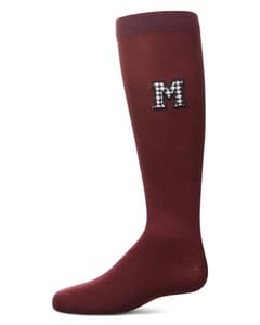 Memoi Girls Houndstooth M Knee High Socks - Mkf-11596