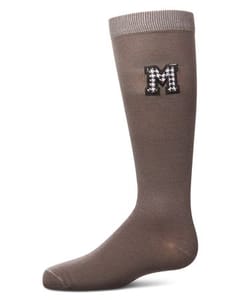 Memoi Girls Houndstooth M Knee High Socks - Mkf-11596