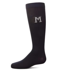 Memoi Girls Houndstooth M Knee High Socks - Mkf-11596