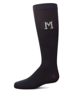 Memoi Girls Houndstooth M Knee High Socks - Mkf-11596