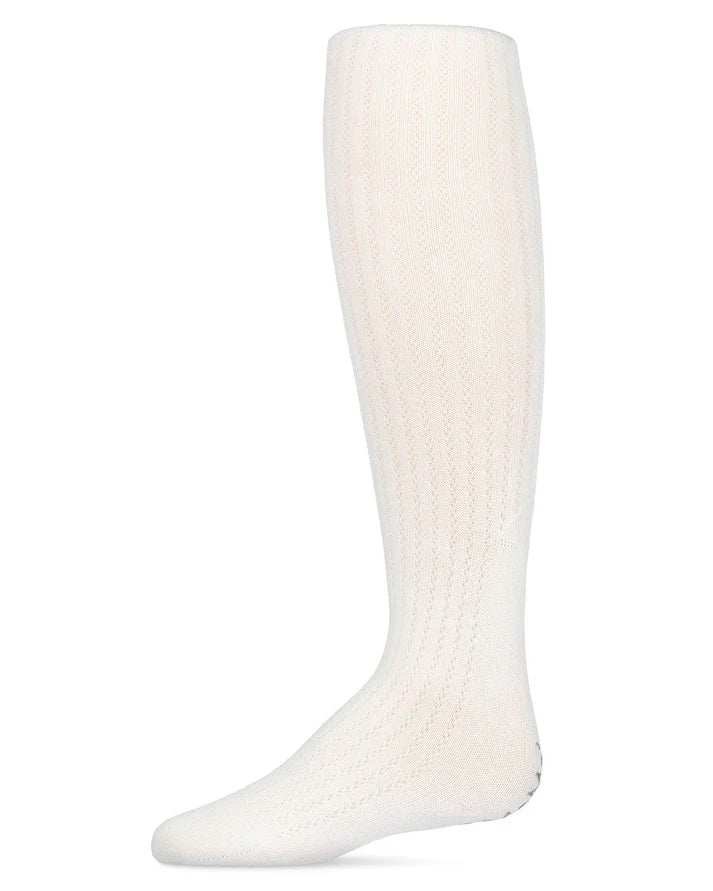 Memoi Girls Chain Cotton Blend Tights - Mkf-3000