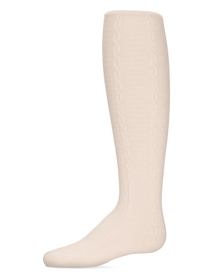 Memoi Girls Pique Chain Pima Cotton Tights - Mkf-3100