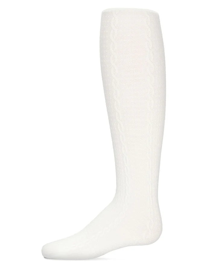 Memoi Girls Pique Chain Pima Cotton Tights - Mkf-3100