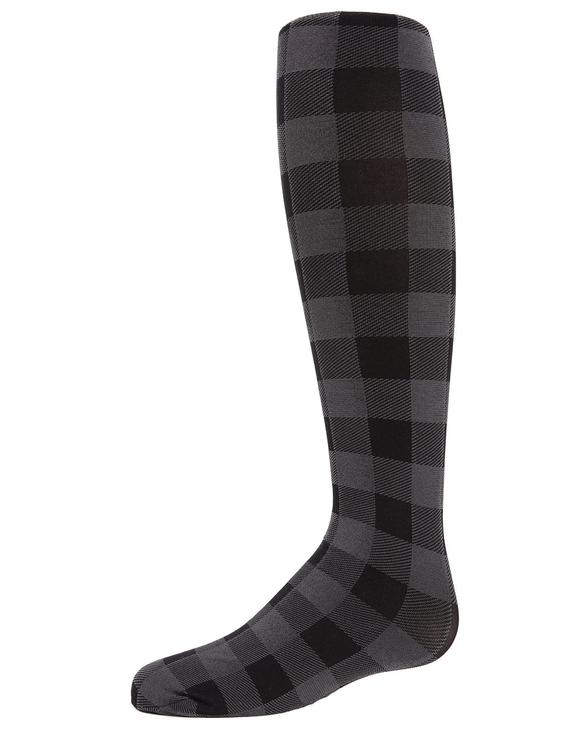 Memoi Girls Checkerboard Plaid Opaque Tights - Mkf-4007