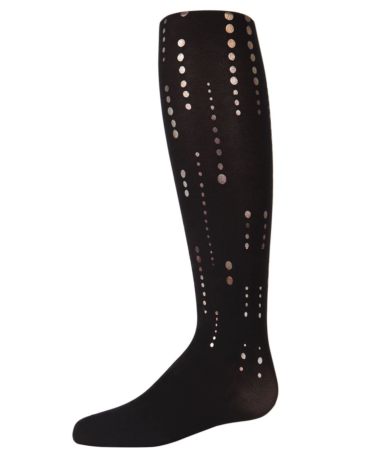 Memoi Printed Retro Dots Tights - Mkf-4015