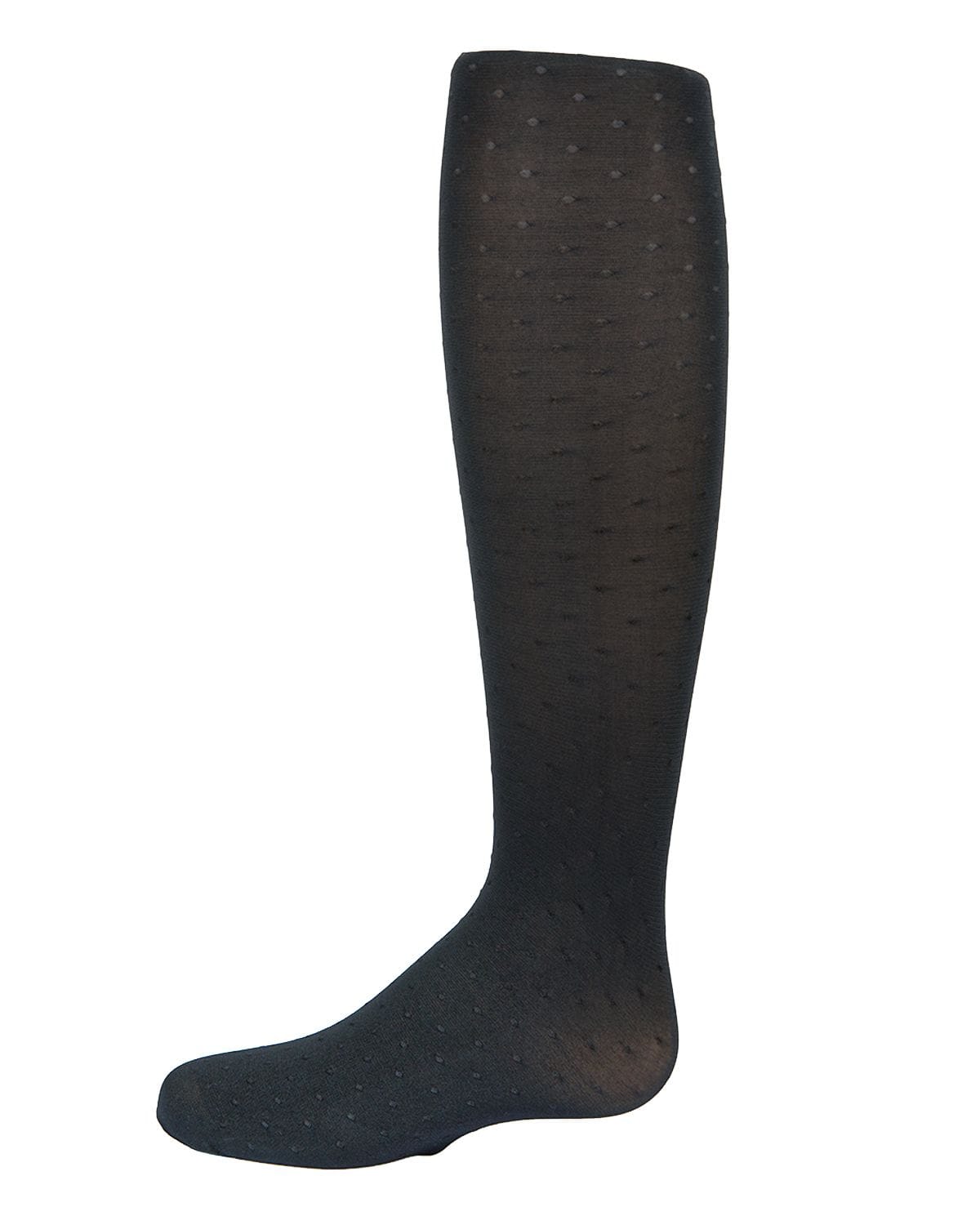 Memoi Girls Shiny Dot Opaque Nylon Tights - Mkf-4032