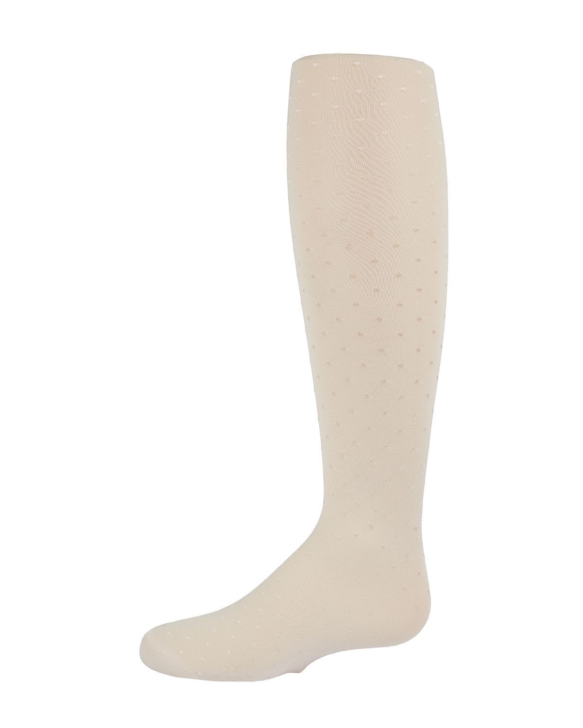 Memoi Girls Shiny Dot Opaque Nylon Tights - Mkf-4032
