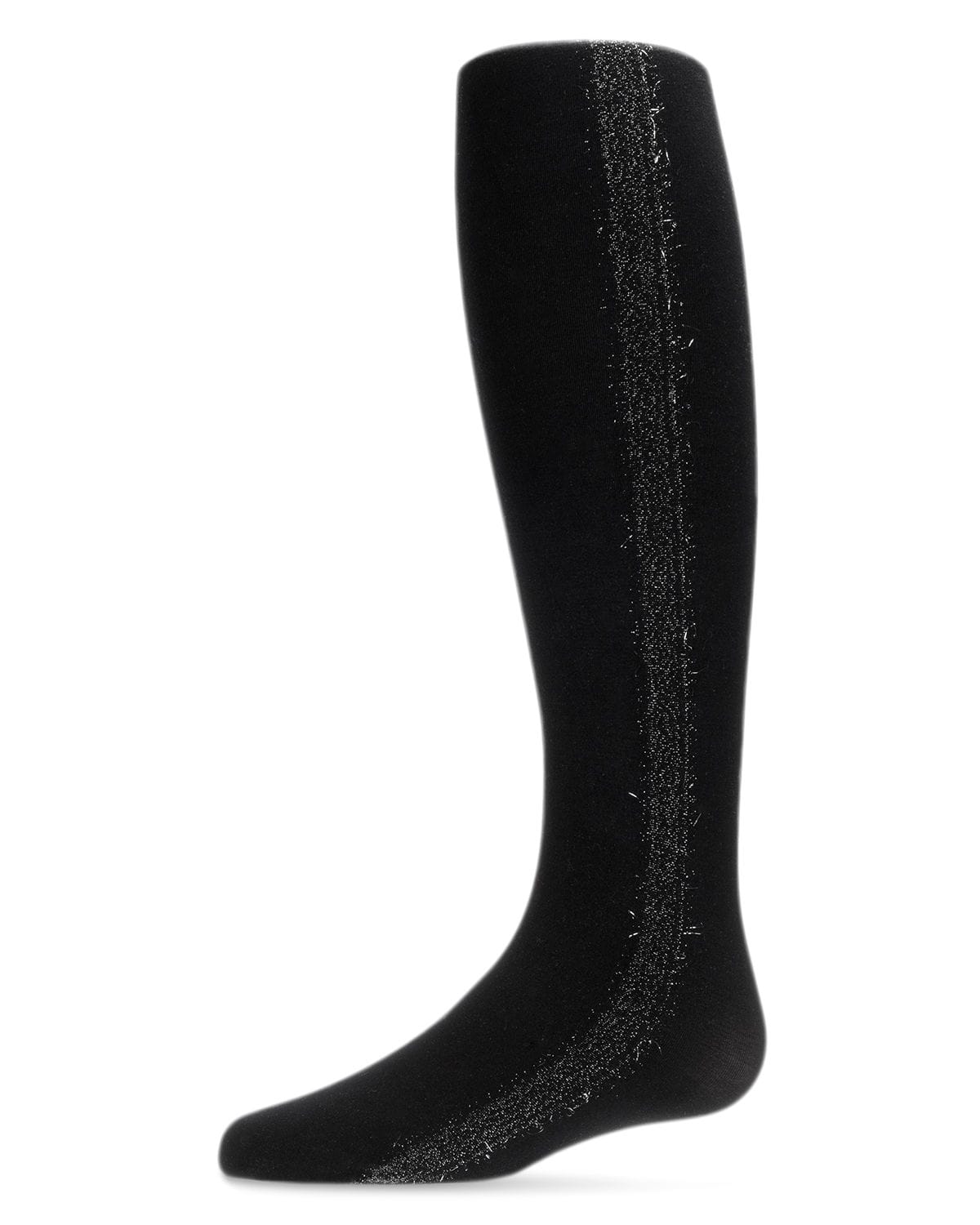 Memoi Girls Lurex Side Seam Opaque Sparkle Tights - Mkf-4040