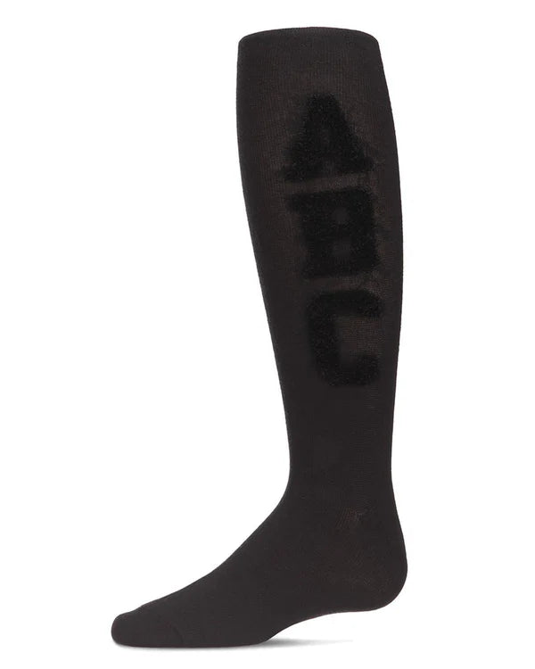 Memoi Girls Cozy Chenille ABC Cotton Tights - Mkf-4051