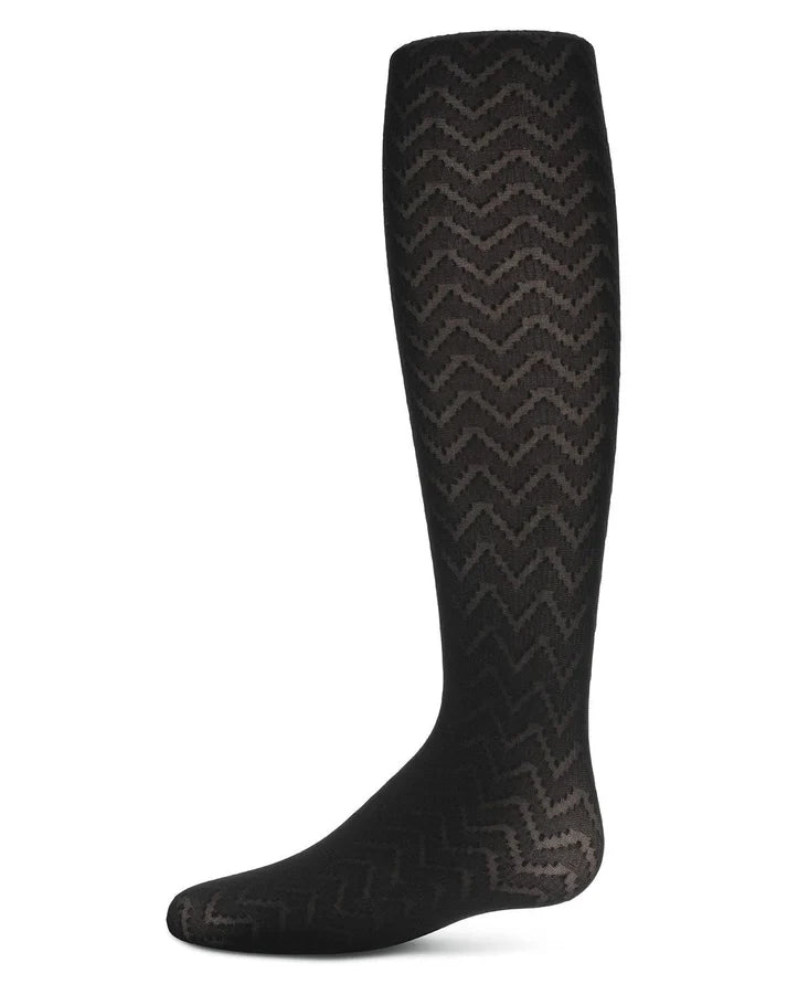 Memoi Girls Wave Semi Opaque Nylon Tights - Mkf-4060