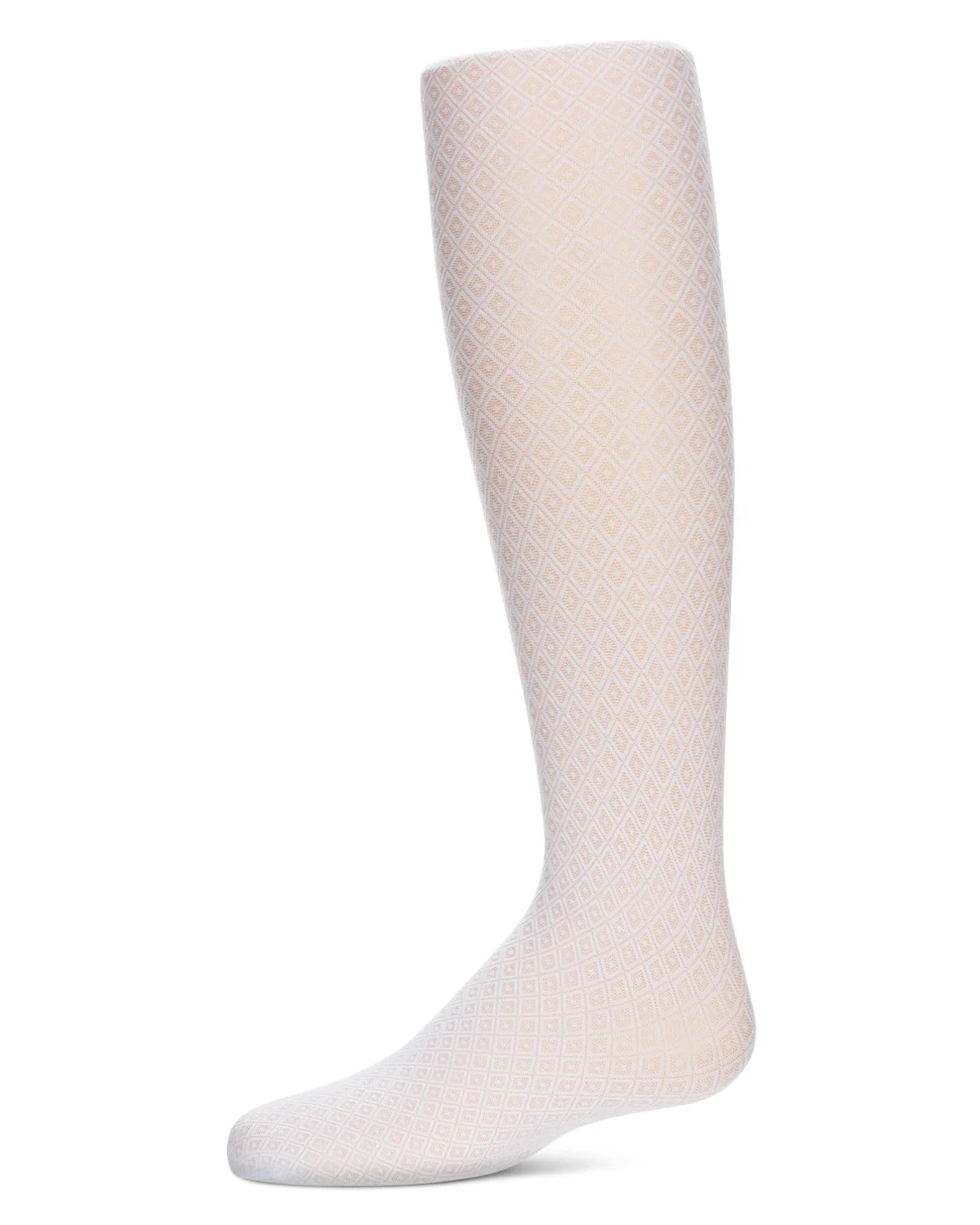 Memoi Girls Diamond Dot Semi-Opaque Microfiber Tights - Mkf-4066