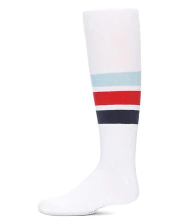 Memoi Girls Multi-Stripe Cotton Tights - Mkf-4069