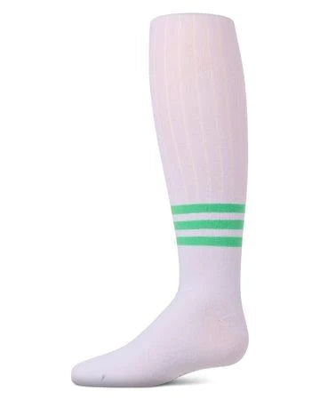 Memoi Bright Stripe Cotton Tights - MKF-4072