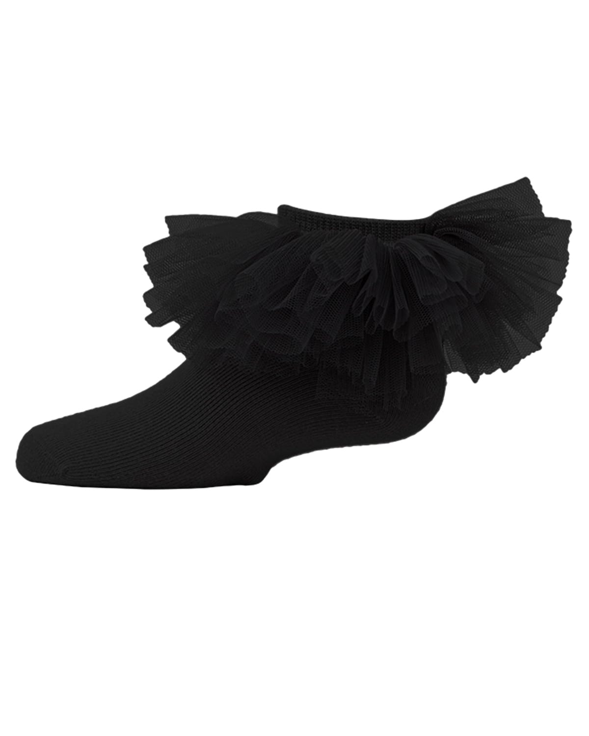Memoi Girls Oversized Tutu Ballerina Anklet Socks - Mkf-6031
