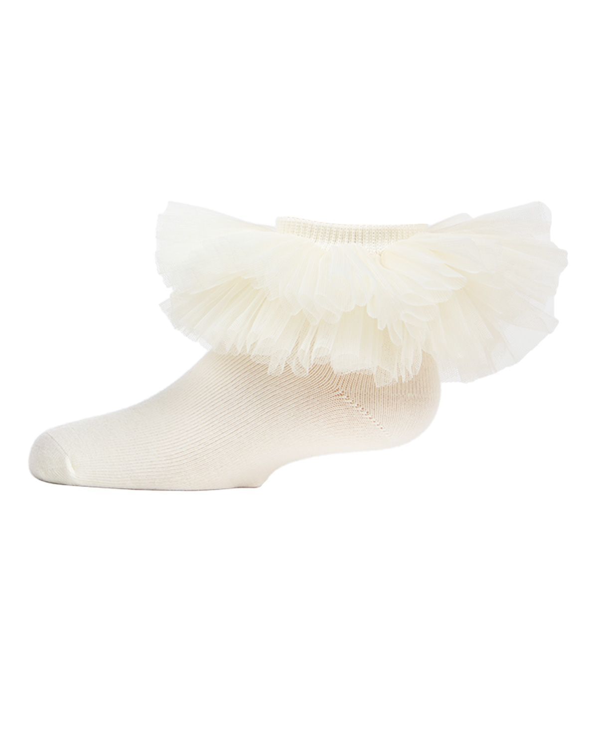 Memoi Girls Oversized Tutu Ballerina Anklet Socks - Mkf-6031