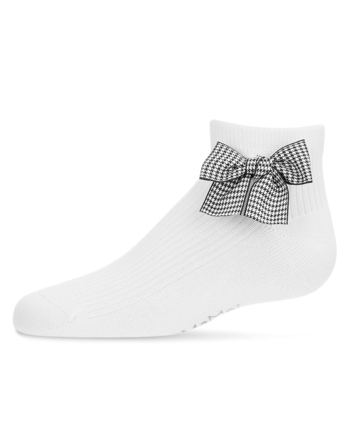 Memoi Herringbone Thin Ribbed Anklet - Mkf-6045