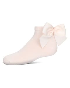 Memoi Girls Bow Back Anklet Socks - Mkf-6058