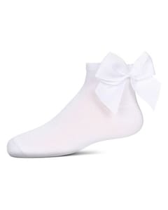 Memoi Girls Bow Back Anklet Socks - Mkf-6058