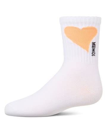 Memoi Single Heart Logo Crew - MKF-6065