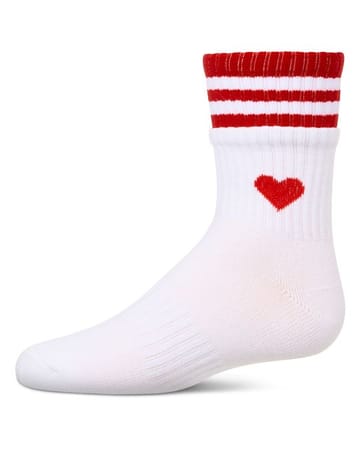 Memoi Sport Rib Heart Crew - MKF-6069