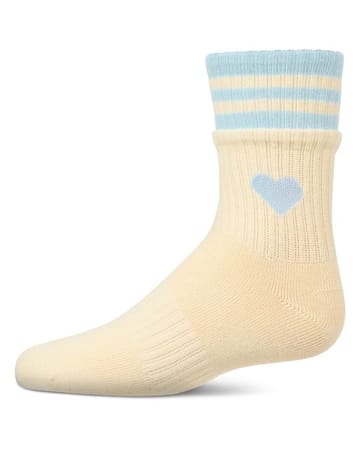 Memoi Sport Rib Heart Crew - MKF-6069