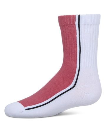 Memoi Color Block Stripe Crew - MKF-6071