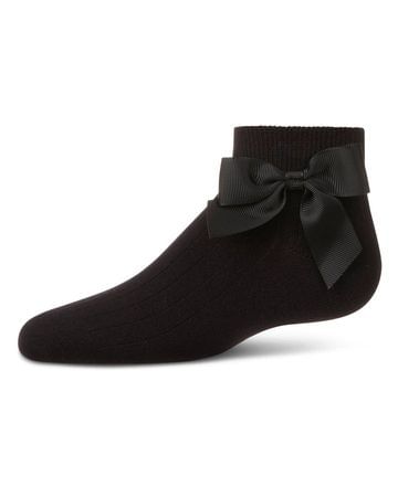 Memoi Ribbed Bow Anklet - MKF-6080
