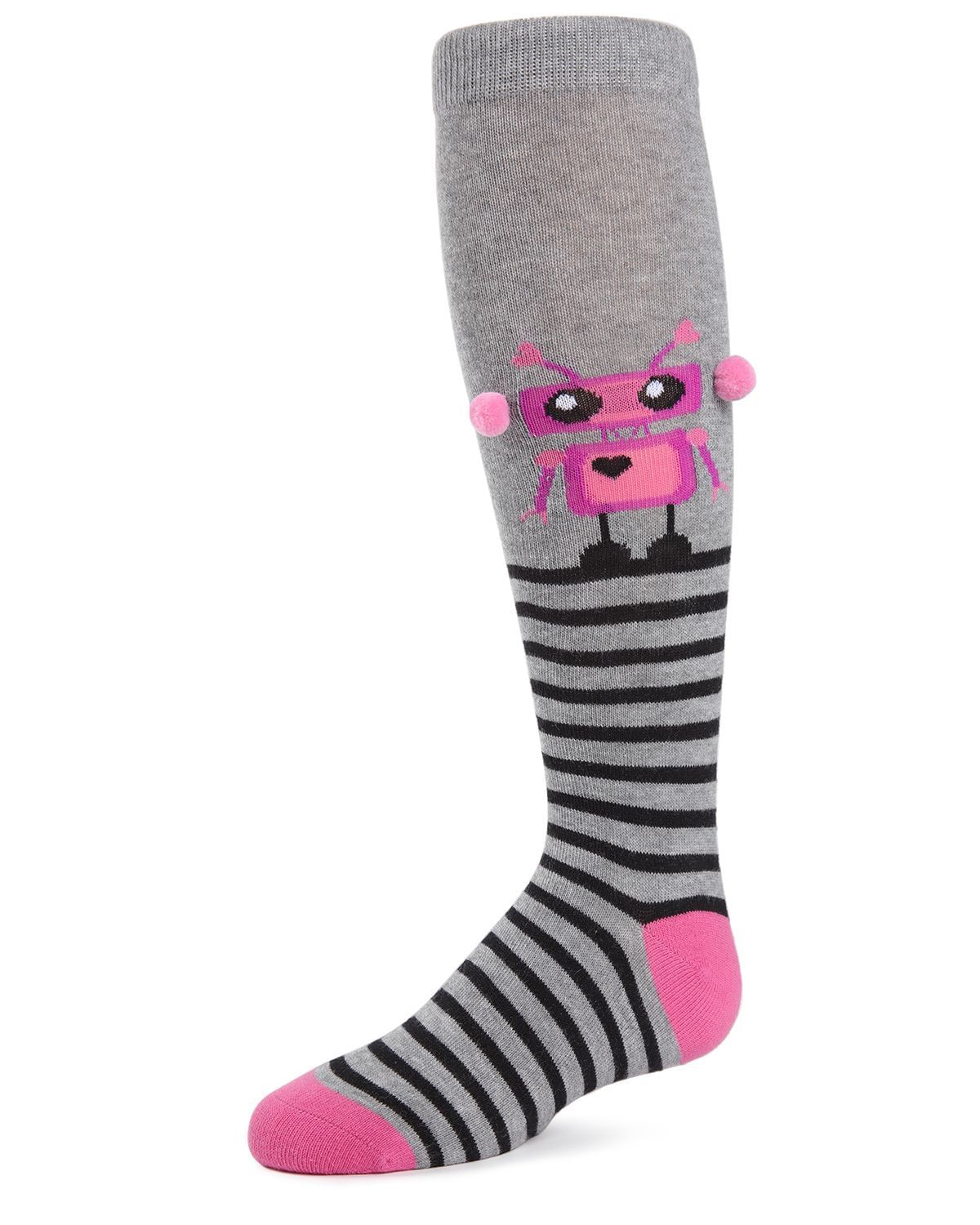 Memoi Robot Man Knee High Socks - Mkf-7032