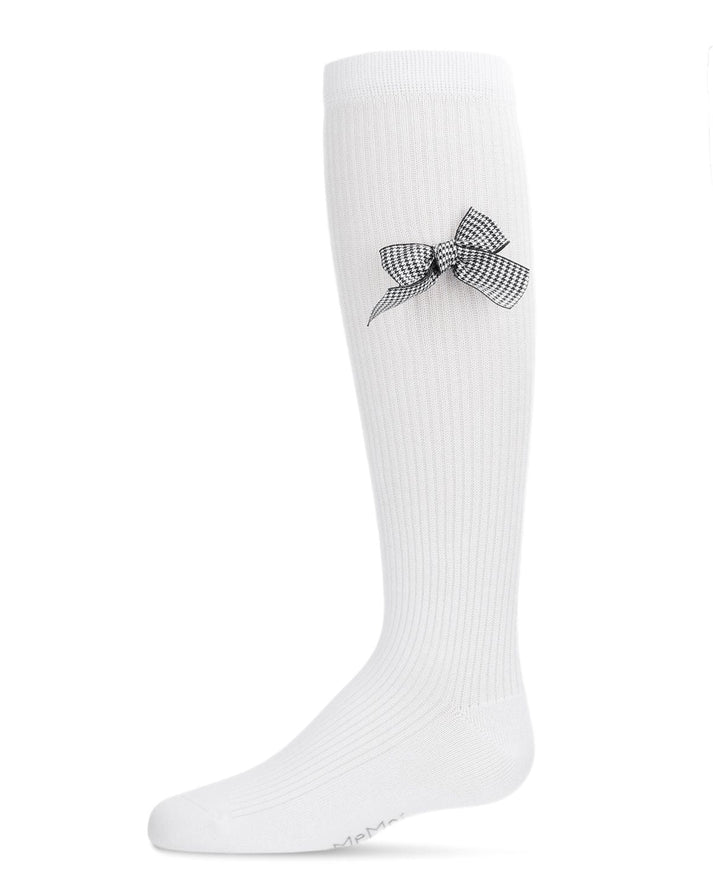 Memoi Herringbone Thin Ribbed Knee High - Mkf-7081