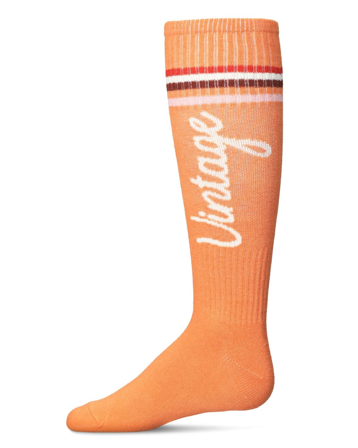 Memoi Girls Vintage Stripe Cotton Blend Knee High Socks - Mkf-7121