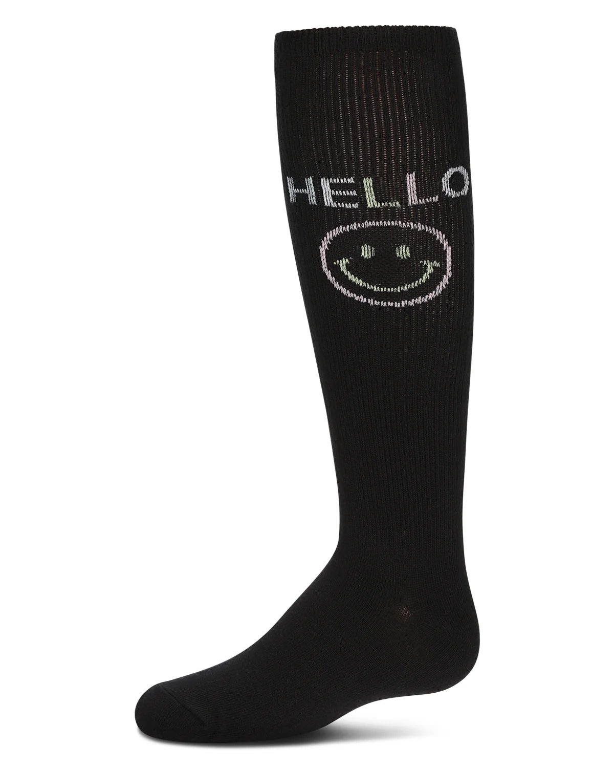Memoi Girls HELLO Knee High Socks - Mkf-7152