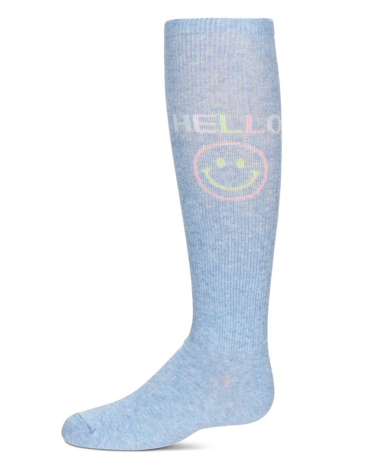 Memoi Girls HELLO Knee High Socks - Mkf-7152