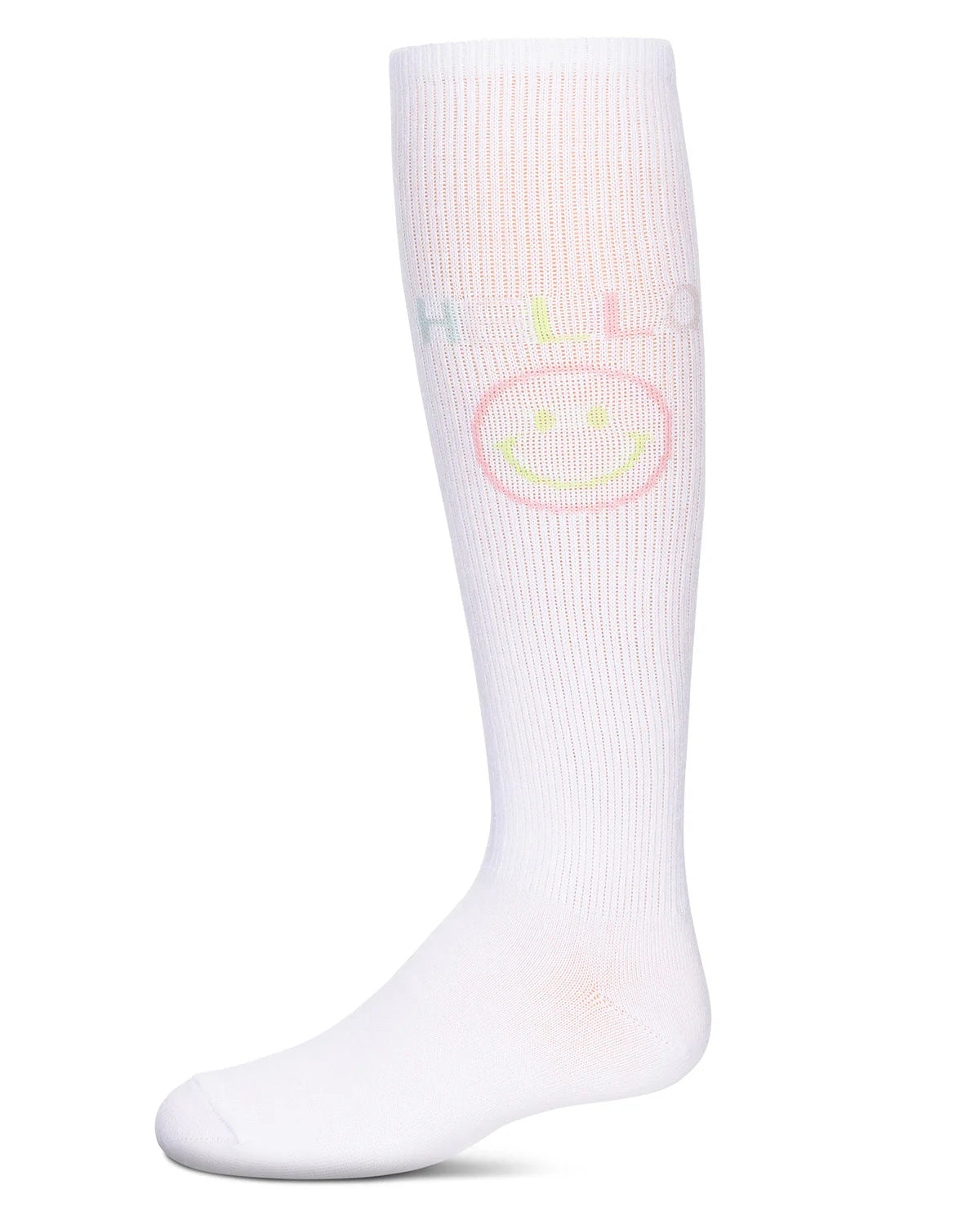 Memoi Girls HELLO Knee High Socks - Mkf-7152