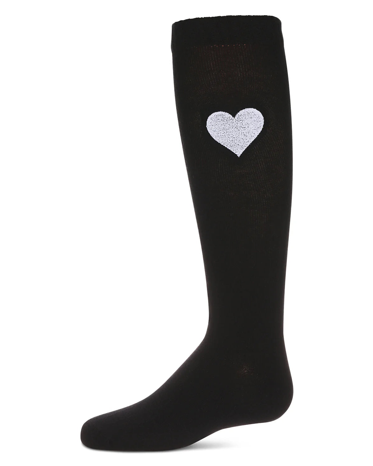 Memoi Girls Fuzzy Heart Knee High Socks - Mkf-7163