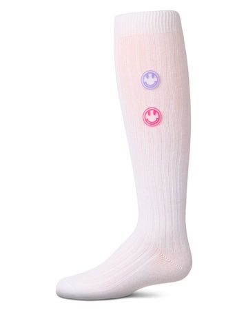 Memoi Rubber Smiley Face Knee High - MKF-7177